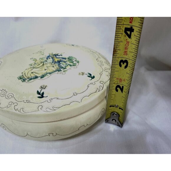 Victorian Tin by Daher Cherub Dresser Trinket Keeper - Picture 6 of 10